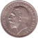 Монета 1 крона. 1935 год, Великобритания. 25-летие правления Короля Георга V (1910-1935).
