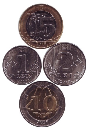 Набор монет Молдавии 2018 года. (4 шт.)