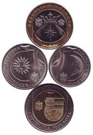 Набор монет Молдавии 2018 года. (4 шт.)