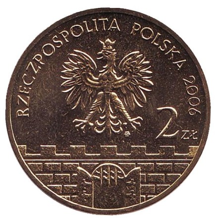 Монета 2 злотых. 2006 год, Польша. Калиш. "Древние города Польши".
