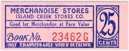 Ордер на 25 центов. Угледобывающая компания США. Шпицберген, 1915 год.