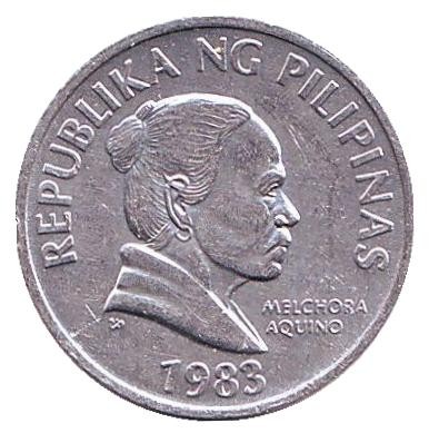 Монета 5 сентимо. 1983 год, Филиппины. aUNC.