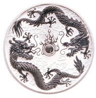 Монета 1 доллар. 2019 год, Австралия. Два дракона. Монета 1 доллар. 2019 год, Австралия. Два дракона.