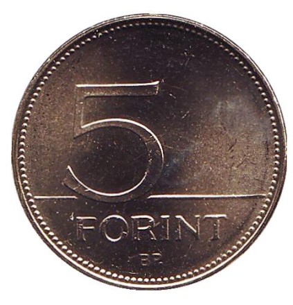 Монета 5 форинтов. 2019 год, Венгрия. Большая белая цапля. Монета 5 форинтов. 2019 год, Венгрия. Большая белая цапля.