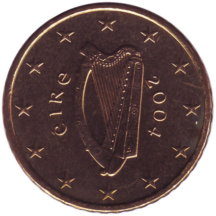 Монета 50 евроцентов. 2004 год, Ирландия.