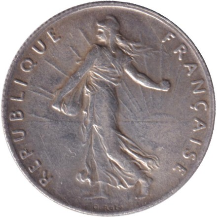 Монета 50 сантимов. 1898 год, Франция.