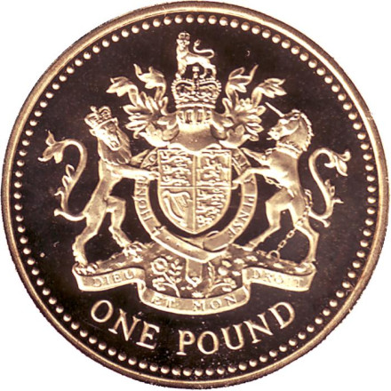 Монета 1 фунт, 1998 год, Великобритания. Proof.