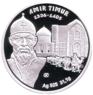 Монета 100 тенге. 2014 год, Казахстан. Полководец Тамерлан (Amir Timur).