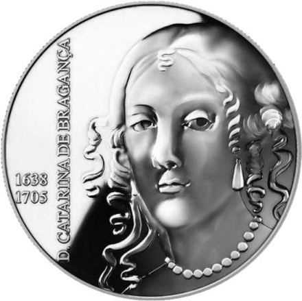 Монета 5 евро. 2016 год, Португалия. Екатерина Брагансская. Монета 5 евро. 2016 год, Португалия. Екатерина Брагансская.