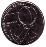 Монета 1 песо. 2007 год, Куба. Первый космический спутник. Монета 1 песо. 2007 год, Куба. Первый космический спутник.