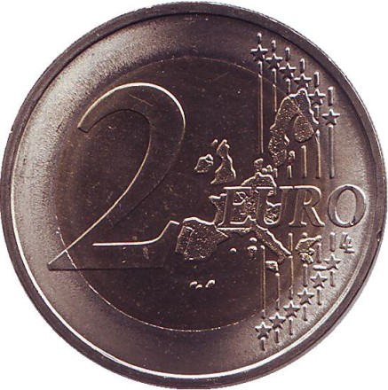 Монета 2 евро. 2003 год (J), Германия. Монета 2 евро. 2003 год (J), Германия.