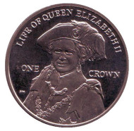 Монета 1 крона. 2012 год, Фолклендские острова. Жизнь королевы Елизаветы II.