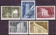 Марки почтовые. Серия из 5 штук. 1983 год, СССР. Новостройки Москвы. Марки почтовые. Серия из 5 штук. 1983 год, СССР. Новостройки Москвы.