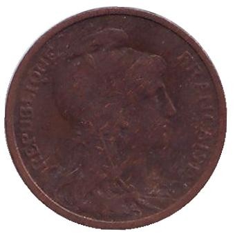 Монета 1 сантим. 1916 год, Франция. Монета 1 сантим. 1916 год, Франция.