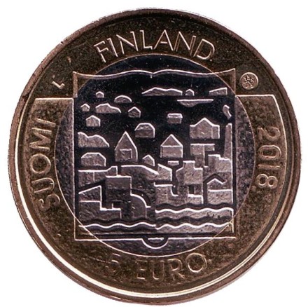 Монета 5 евро. 2018 год, Финляндия. Мауно Койвисто. Президенты Финляндии. Монета 5 евро. 2018 год, Финляндия. Мауно Койвисто. Президенты Финляндии.