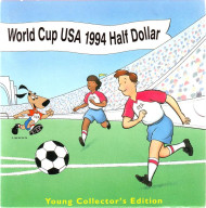 Монета 50 центов, 1994 год, США. (в буклете). Чемпионат мира по футболу 1994 года. Монета 50 центов, 1994 год, США. (в буклете). Чемпионат мира по футболу 1994 года.