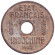 Монета 1/4 сантима. 1942 год, Французский Индокитай.