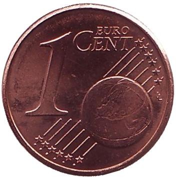 Монета 1 цент. 2002 год, Люксембург.