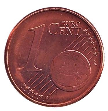 Монета 1 цент. 2007 год (G), Германия. Монета 1 цент. 2007 год (G), Германия.