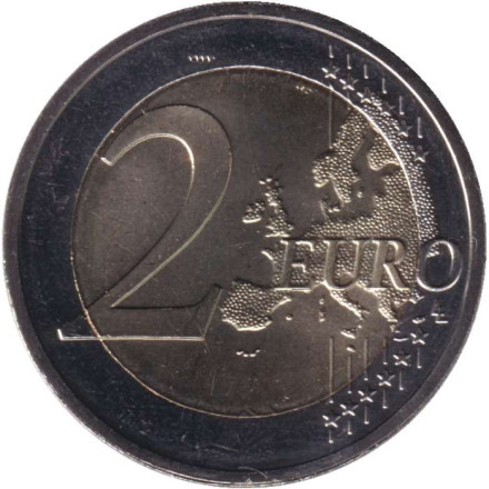 Монета 2 евро. 2024 год (D), Германия. Холм Кёнигсштуль. Мекленбург-Передняя Померания.