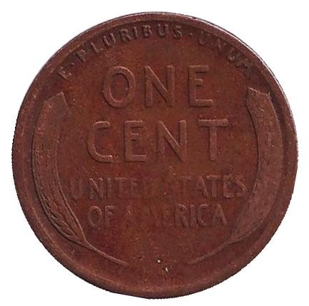 Монета 1 цент. 1916 год (S), США. Линкольн. Монета 1 цент. 1916 год (S), США. Линкольн.