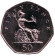 Монета 50 пенсов. 1991 год, Великобритания. BU. Монета 50 пенсов. 1991 год, Великобритания. BU.