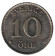 Монета 10 эре. 1941 год. Швеция. (серебро) Монета 10 эре. 1941 год. Швеция. (серебро)