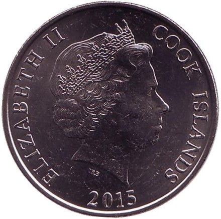 Монета 50 центов. 2015 год, Острова Кука. Тунец.