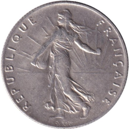 Монета 50 сантимов. 1906 год, Франция.