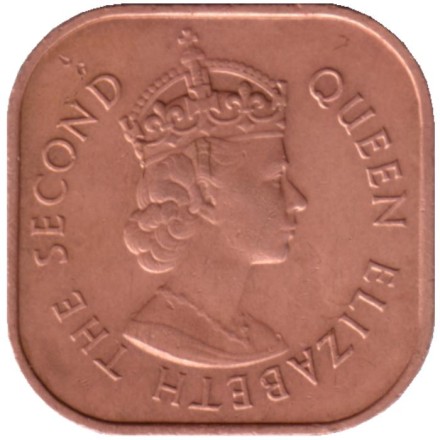 Монета 1 цент. 1957 год, Малайя и Британское Борнео.