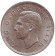 Монета 1 крона. 1949 год, Новая Зеландия. Монета 1 крона. 1949 год, Новая Зеландия.