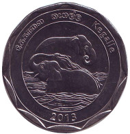 Монета 10 рупий. 2013 год, Шри-Ланка. Кегалле. Округа Шри-Ланки.