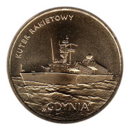 Монета 2 злотых, 2013 год, Польша. Ракетный катер "Гдыня". Монета 2 злотых, 2013 год, Польша. Ракетный катер "Гдыня".