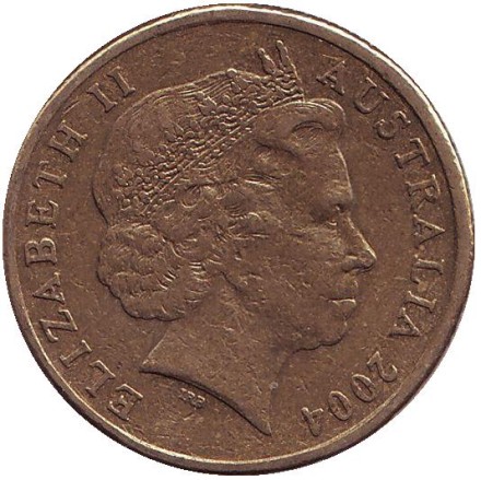 Монета 1 доллар. 2004 год, Австралия. Кенгуру.