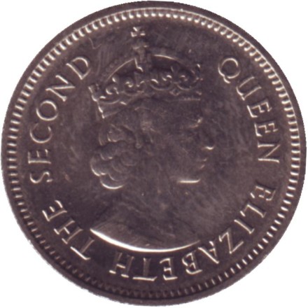 Монета 10 центов. 1981 год, Белиз.