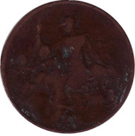 Монета 5 сантимов. 1901 год, Франция. Монета 5 сантимов. 1901 год, Франция.