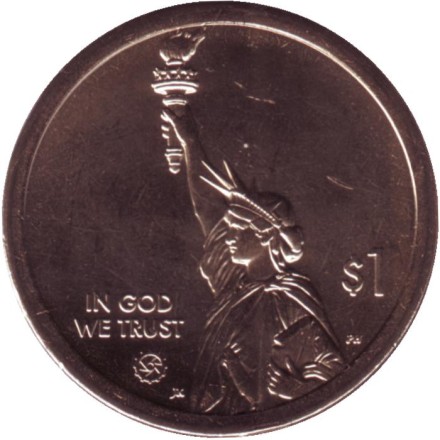 Монета 1 доллар. 2021 год (P), США. Первый государственный университет. Серия "Американские инновации". Штат Северная Каролина. Монета 1 доллар. 2021 год (P), США. Первый государственный университет. Серия "Американские инновации". Штат Северная Каролина.