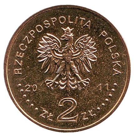 Монета 2 злотых, 2011 год, Польша. Председательство Польши в Совете Евросоюза. Монета 2 злотых, 2011 год, Польша. Председательство Польши в Совете Евросоюза.