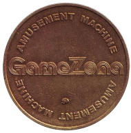 Гейм Зона. Gamezona. Игровой жетон. ММД. (отметка мд наклонена)