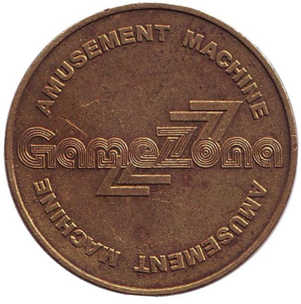 Гейм Зона. Gamezona. Игровой жетон. ММД. (отметка мд наклонена)
