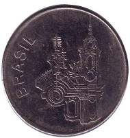 Монета 20 крузейро. 1982 год, Бразилия. Церковь Святого Франциска. Монета 20 крузейро. 1982 год, Бразилия. Церковь Святого Франциска.