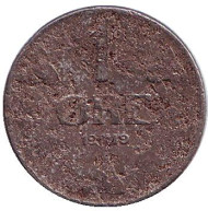 Монета 1 эре. 1919 год, Норвегия.