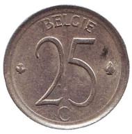 Монета 25 сантимов. 1967 год, Бельгия. (Belgie) Монета 25 сантимов. 1967 год, Бельгия. (Belgie)