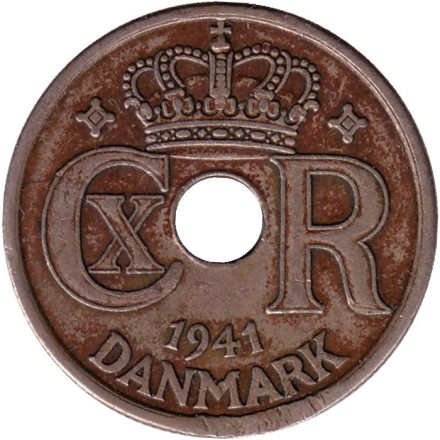 Монета 25 эре. 1941 год, Фарерские острова.