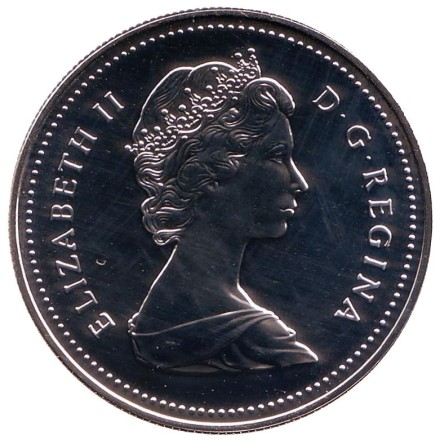 Монета 1 доллар. 1987 год, Канада. BU. 400 лет открытию пролива Дейвиса. Монета 1 доллар. 1987 год, Канада. BU. 400 лет открытию пролива Дейвиса.