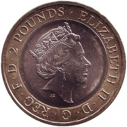 Монета 2 фунта. 2016 год, Великобритания. Первая Мировая война. Армия Великобритании. Монета 2 фунта. 2016 год, Великобритания. Первая Мировая война. Армия Великобритании.