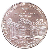 Монета 1 доллар. 1994 год, США. (BU) Мемориал женщинам на военной службе.