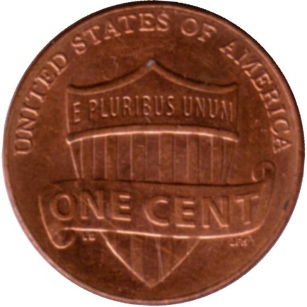 Монета 1 цент. 2016 год (D), США. Линкольн. Монета 1 цент. 2016 год (D), США. Линкольн.