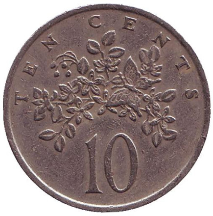 Монета 10 центов. 1977 год, Ямайка.
