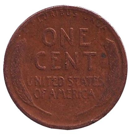 Монета 1 цент. 1917 год (D), США. Линкольн. Монета 1 цент. 1917 год (D), США. Линкольн.